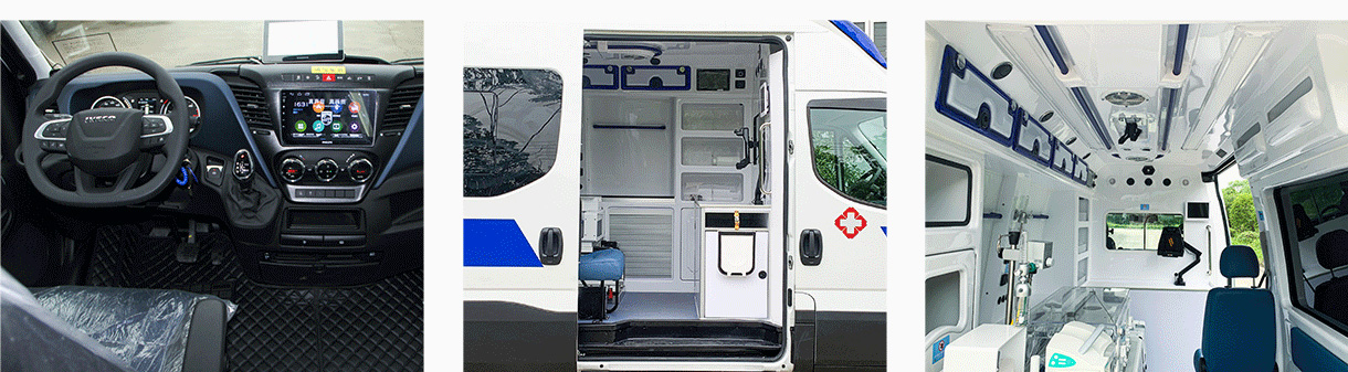 IVECO importado Nova ambulância diária de alta teto (diesel)